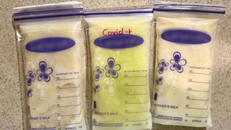 Koronavirüse yakalanan annenin sütü açık yeşil oldu