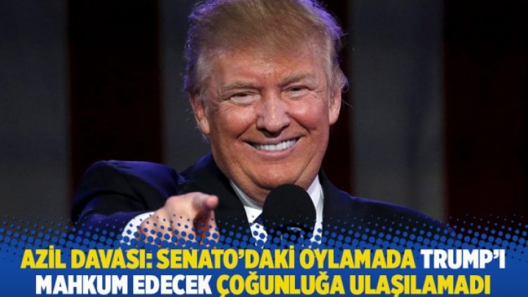 Azil davası: Senato’daki oylamada Trump’ı mahkum edecek çoğunluğa ulaşılamadı