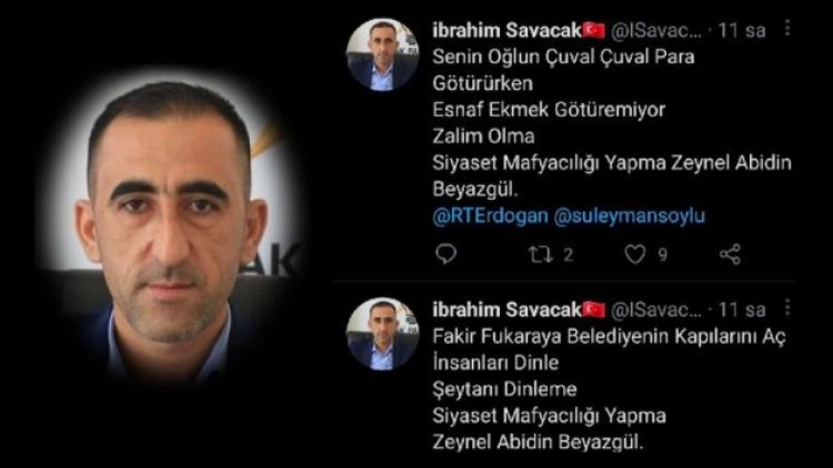 ‘Oğlun çuvalla para götürüyor’ diyen AKP’li yönetici özür diledi!