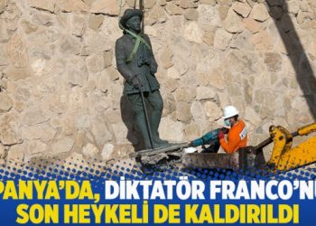 İspanya’da, diktatör Franco’nun son heykeli de kaldırıldı