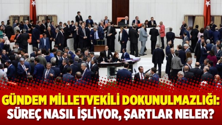 Gündem milletvekili dokunulmazlığı: Süreç nasıl işliyor, şartlar neler?