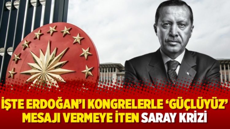 İşte Erdoğan’ı kongrelerle ‘güçlüyüz’ mesajı vermeye iten Saray krizi