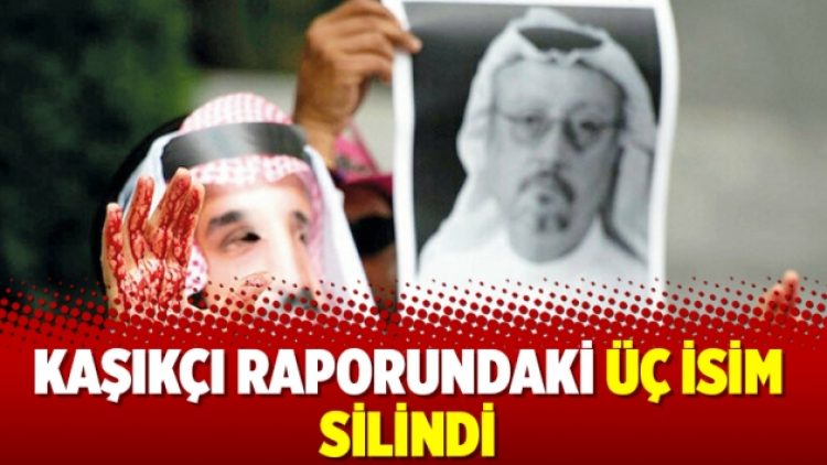 Kaşıkçı raporundaki üç isim silindi