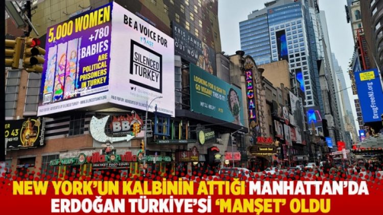 New York’un kalbinin attığı Manhattan’da Erdoğan Türkiyesi ‘manşet’ oldu