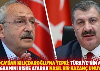 Koca’dan Kılıçdaroğlu’na tepki: Türkiye’nin aşı programını riske atarak nasıl bir kazanç umuyor?