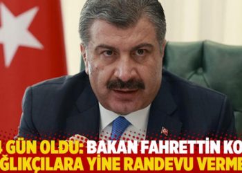 134 gün oldu: Bakan Fahrettin Koca sağlıkçılara yine randevu vermedi
