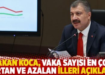 Bakan Koca, vaka sayısı en çok artan ve azalan illeri açıkladı