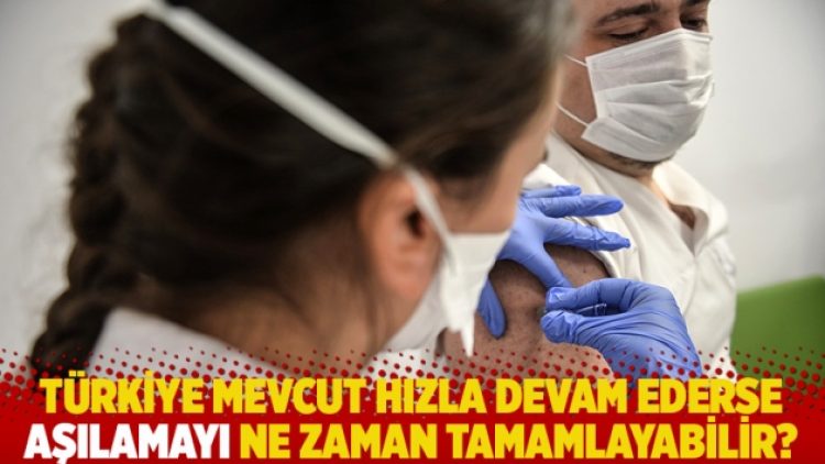 Türkiye mevcut hızla devam ederse aşılamayı ne zaman tamamlayabilir?