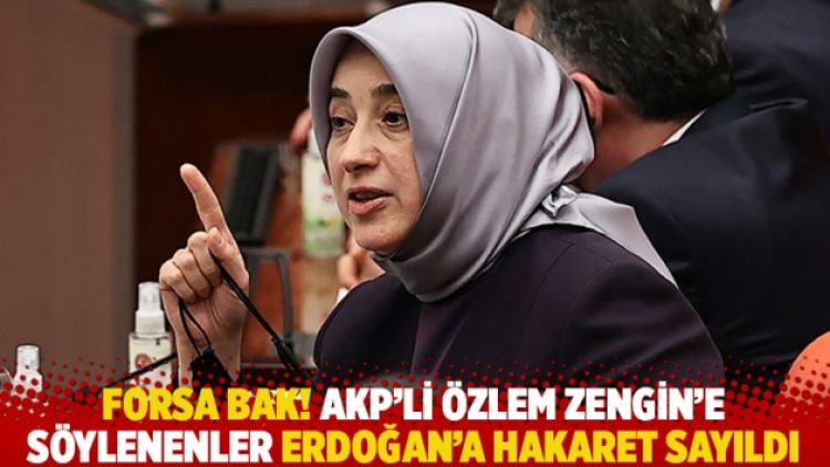 Forsa bak! AKP’li Özlem Zengin’e söylenenler Erdoğan’a hakaret sayıldı