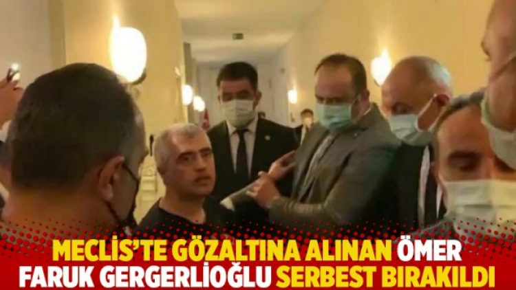 Meclis’te gözaltına alınan Ömer Faruk Gergerlioğlu serbest bırakıldı