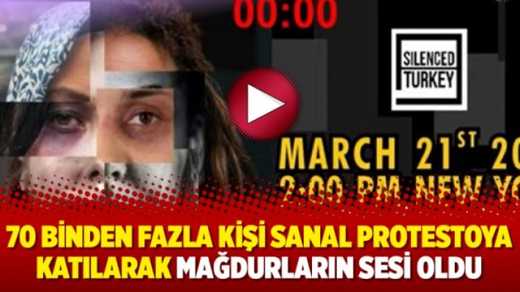 70 binden fazla kişi sanal protestoya katılarak mağdurların sesi oldu