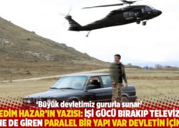 “İşi gücü bırakıp televizyon işine de giren paralel bir yapı var devletin içinde”