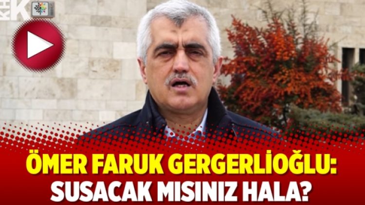 Ömer Faruk Gergerlioğlu: Susacak mısınız hala?
