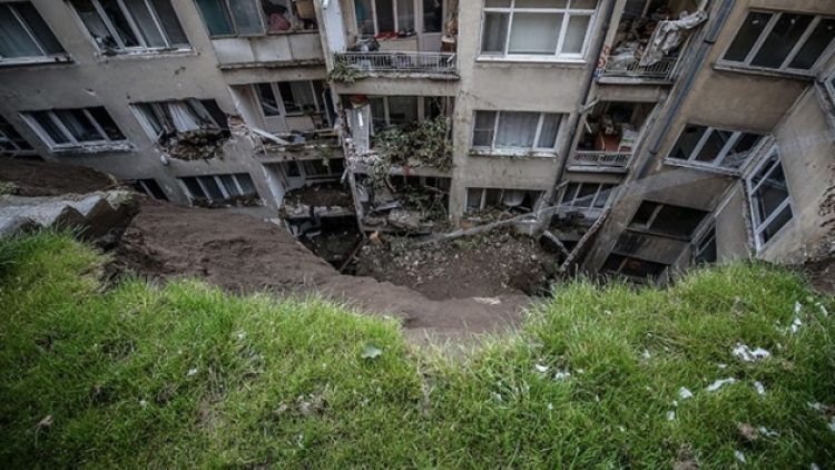 Bursa’da heyelan: 7 bina boşaltıldı