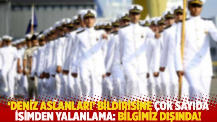 ‘Deniz Aslanları’ bildirisine çok sayıda isimden yalanlama: Bilgimiz dışında!