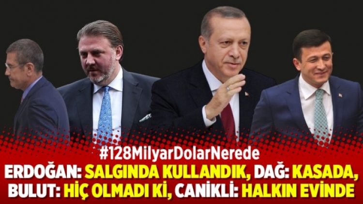 Erdoğan: Salgında kullandık, Dağ: Kasada, Bulut: Hiç olmadı ki, Canikli: Halkın evinde…