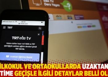 İlkokul ve ortaokullarda uzaktan eğitime geçişle ilgili detaylar belli oldu