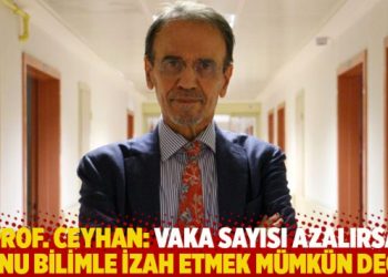 Prof. Ceyhan: Vaka sayısı azalırsa bunu bilimle izah etmek mümkün değil