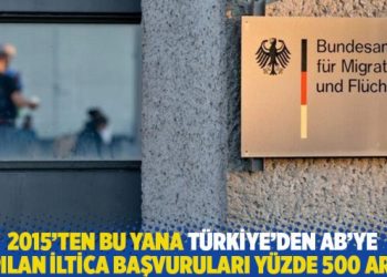 Türkiye’den AB’ye yapılan iltica başvuruları 2015’ten bu yana yüzde 500 arttı