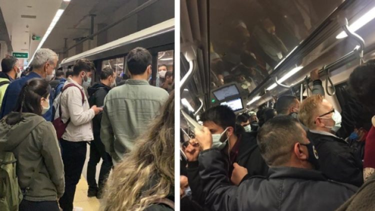 Emekçiler için ‘tam kapanma’nın ilk günü: Metro doldu, ek sefer düzenleniyor