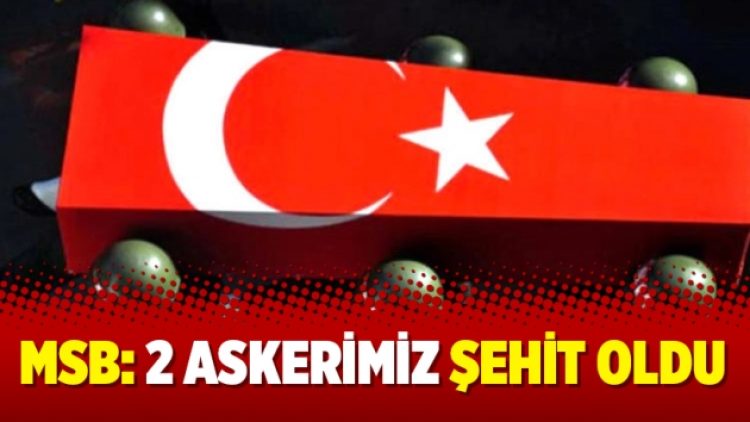 MSB: 2 askerimiz şehit oldu