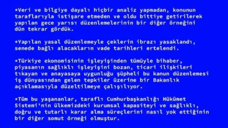 DEVA Partisi’nden ‘error 404’lü açıklama