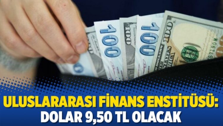 Uluslararası Finans Enstitüsü: Dolar 9,50 TL olacak