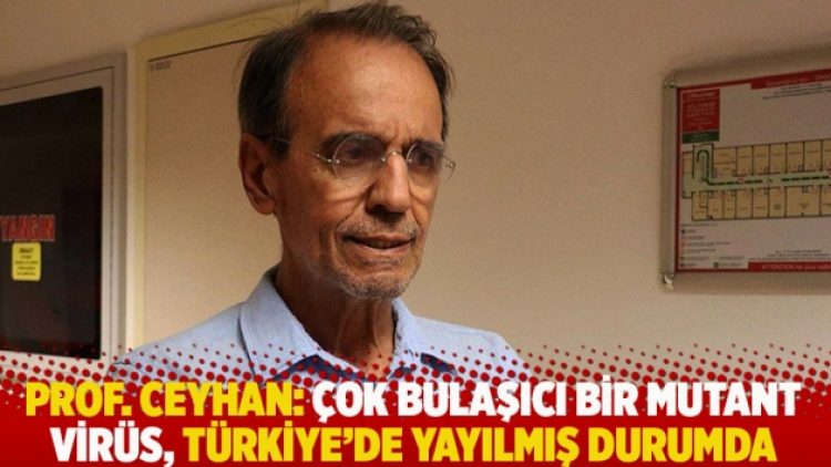 Prof. Ceyhan: Çok bulaşıcı bir mutant virüs, Türkiye’de yayılmış durumda