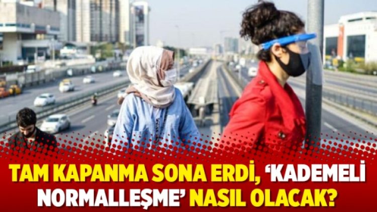 Tam kapanma sona erdi, ‘kademeli normalleşme’ nasıl olacak?
