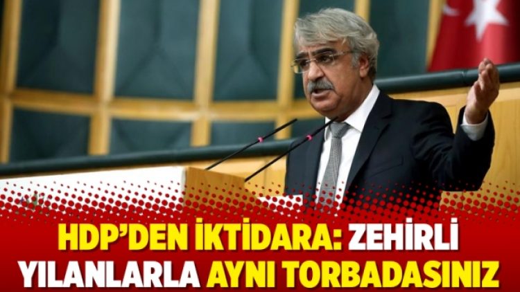 HDP’den iktidara: Zehirli yılanlarla aynı torbadasınız