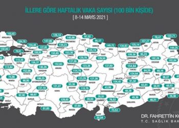 İllere göre haftalık vaka sayısı açıklandı