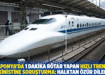 Japonya’da 1 dakika rötar yapan hızlı trenin makinistine soruşturma: Halktan özür dilendi!