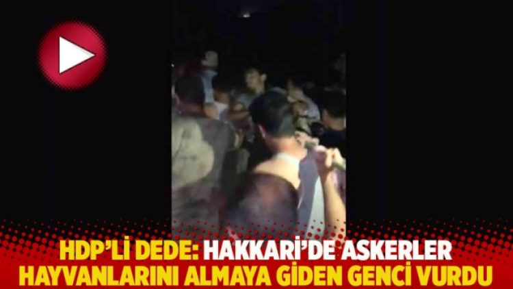 HDP’li Dede: Hakkari’de askerler hayvanlarını almaya giden genci vurdu