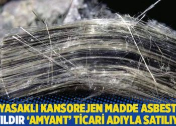Yasaklı kansorejen madde asbest 11 yıldır ‘amyant’ ticari adıyla satılıyor