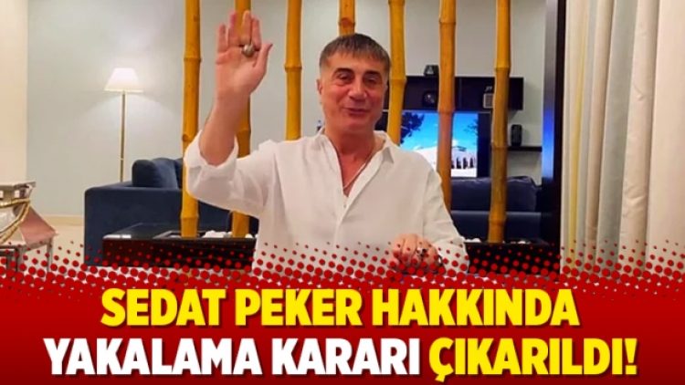 Sedat Peker hakkında yakalama kararı çıkarıldı!
