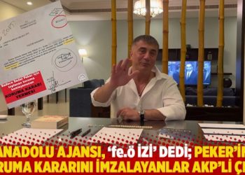 Anadolu Ajansı, ‘fe.ö izi’ dedi; Peker’in koruma kararını imzalayanlar AKP’li çıktı