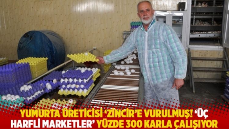 Yumurta üreticisi ‘zincir’e vurulmuş! 3 harfli marketler yüzde 300 karla çalışıyor