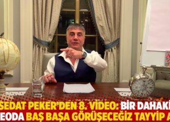 Sedat Peker’den 8. video: Bir dahaki videoda baş başa görüşeceğiz Tayyip abi!