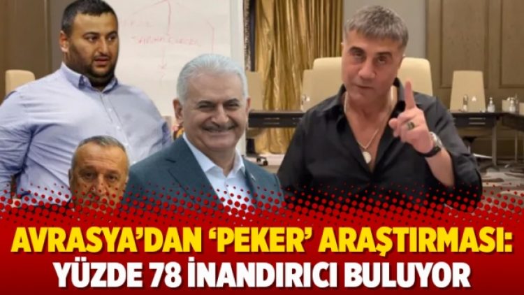 Avrasya’dan ‘Peker’ araştırması: Yüzde 78 inandırıcı buluyor