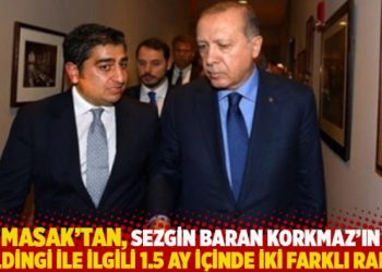MASAK, Sezgin Baran Korkmaz’ın holdingi hakkında 1.5 ay içinde iki farklı rapor hazırlamış