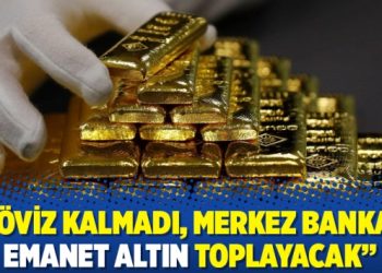 “Döviz kalmadı, Merkez Bankası emanet altın toplayacak”