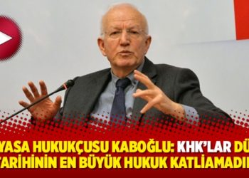 Anayasa Hukukçusu Kaboğlu: KHK’lar dünya tarihinin en büyük hukuk katliamadır