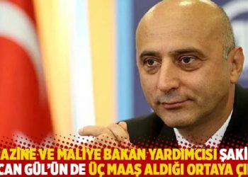 Hazine ve Maliye Bakan Yardımcısı Şakir Ercan Gül’ün de üç maaş aldığı ortaya çıktı