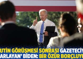 Putin görüşmesi sonrası gazeteciyi ‘azarlayan’ Biden: Bir özür borçluyum!