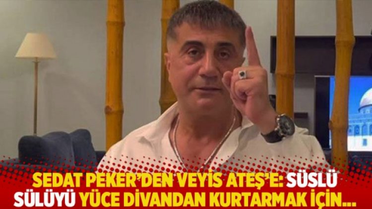 Sedat Peker’den Veyis Ateş’e: Süslü Sülüyü yüce divandan kurtarmak için…