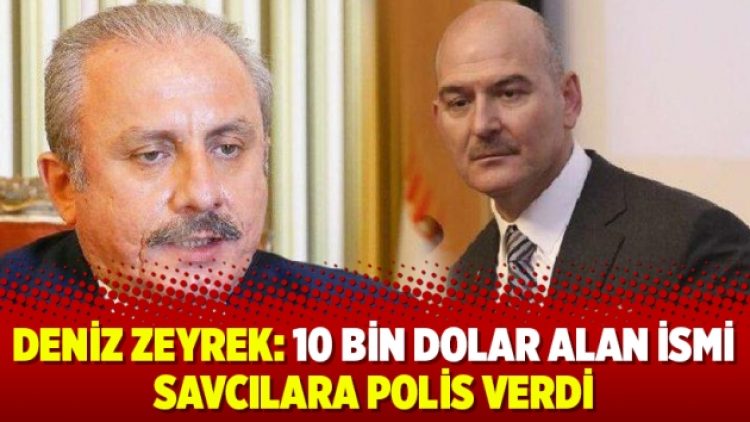 Deniz Zeyrek: 10 bin dolar alan ismi savcılara polis verdi