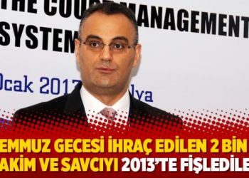 15 Temmuz gecesi ihraç edilen 2 bin 740 hakim ve savcıyı 2013’te fişlediler
