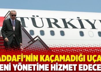 Kaddafi’nin kaçamadığı uçağı yeni yönetime hizmet edecek