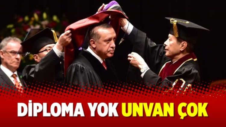 Diploma yok unvan çok