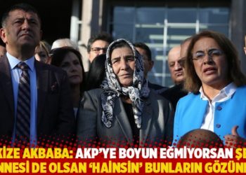 Pakize Akbaba: AKP’ye boyun eğmiyorsan şehit annesi de olsan ‘hainsin’ bunların gözünde